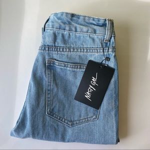 Nasty Gal side by side mom jeans